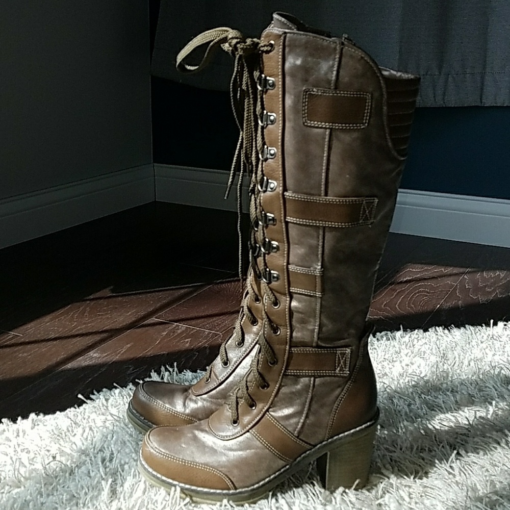 Tall Lace up Boots